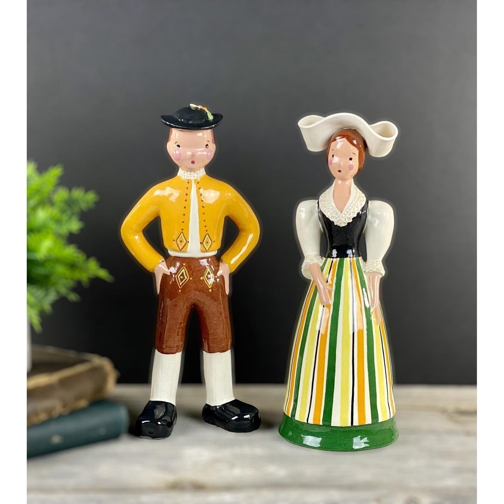 Betty Lou‎ Nichols Anna & Chris Figurines Scandinavian Hard to Find 1940s 1950s
